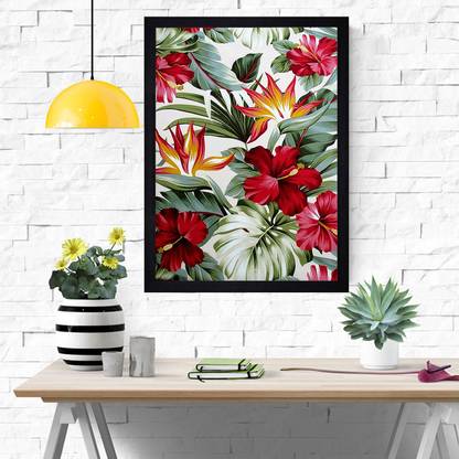 Chaque Decor Multicolour Follower Texture Paper Framed Art Print 19.25 Inches X 13.25 Inches Digital Reprint 19.25 inch x 13.25 inch Painting