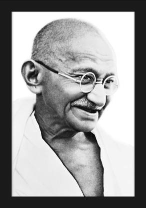 jog craft mahatma gandhi photo frame, freedom fighter photo Digital Reprint 14 inch x 10 inch Painting