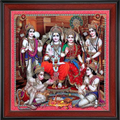 Deeveeposters ROSE FRAMING RAM DARBAR 5D PICTURE FRAME (16X16)(DV4040-5D-RD-F) Digital Reprint 16 inch x 16 inch Painting