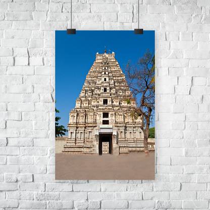 MSC ARTS Virupaksha Temple, Hampi Canvas Without Framed | 12 x 18 inch (30 x 46 cms) Canvas 18 inch x 12 inch Painting