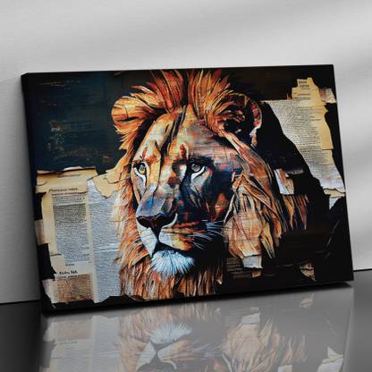 KOTART Lion Canvas Art - Large Canvas Painting for Wall Decor Canvas 33 inch x 21 inch Painting