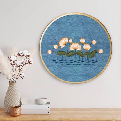 Unique Graphics Lotus Canvas 12 inch x 12 inch Painting