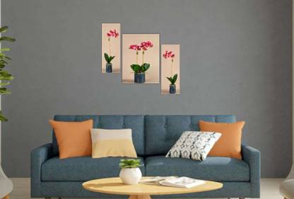 AVCrafts Floral Art MDF UV Textured wall painting for Home decoration Digital Reprint 12 inch x 18 inch Painting
