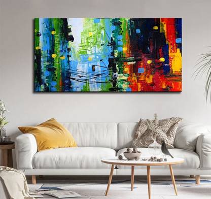 Aadee craft Modern Abstract Art Wall Painting For Living Room Home Decor Canvas 48 inch x 24 inch Painting
