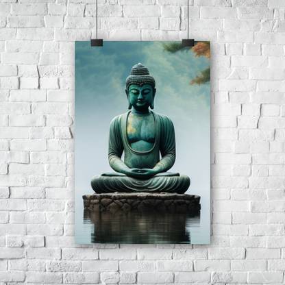 MSC ARTS Gautam Buddha ji Wall Premium Canvas Without Framed | 12 x 18 inch (30 x 46 cms) Canvas 18 inch x 12 inch Painting