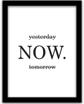 Motivational Quotes Frame For Home and Office | Inspirational Quote Framed Wall Poster for Wall Paper Print