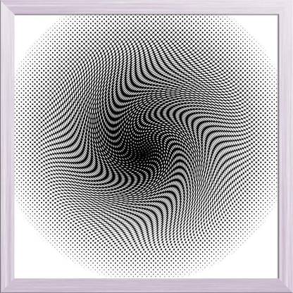 Artzfolio Halftone Twister Canvas Painting White Synthetic Frame 24x24inch (61x61cms) Canvas 24 inch x 24 inch Painting