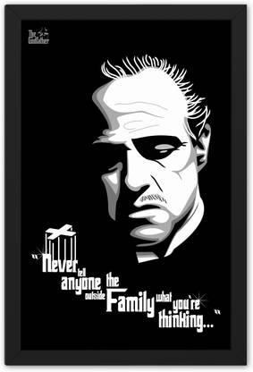 Ritwika's Abstract Wall Art Of The Godfather Movie Quote | Perfect For Home, Office Or Cafe Decor Digital Reprint 13.5 inch x 9.5 inch Painting
