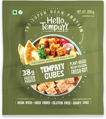 Hello Tempayy Soyabean Tempeh Cubes Paneer
