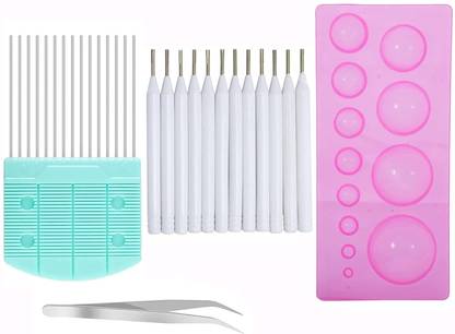 KRYTONE 15 Pcs Paper Craft Quilling Tools Kit for Flower Pattern Decoration Paper Crafting Tool