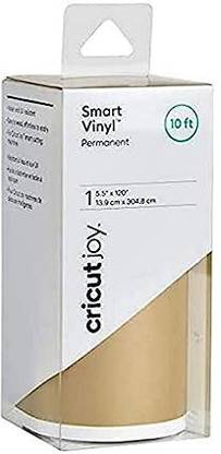 Cricut Gold Cricut Joy Smart Vinyl - Permanent, 5.5" x120", Adhesive Decal Roll Paper Crafting Tool