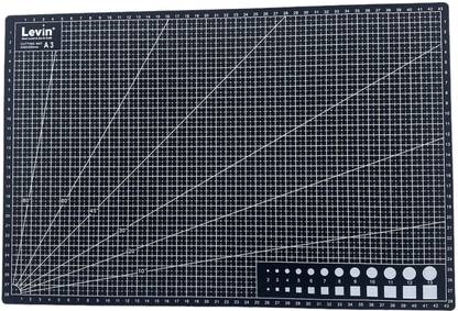 FRKB Black A3 Double Sided Self Healing 5 Layers Cutting Mat 12 x 18 inch Rubber Grip Cutting Mat