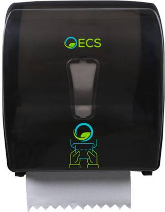 ECS HRT Tissue Roll Dispenser I Mechanical Auto-Cut Roll Towel Dispenser Paper Dispenser