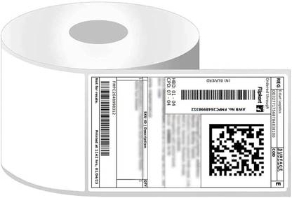 KavyaTanishq Thermal Shipping 400 Labels Printer Sticker Roll (White, 3" x 5") Pack of 1 STICKER Paper Label
