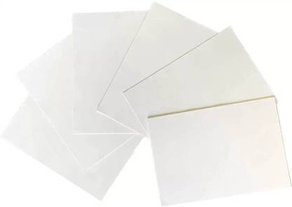 Etree A4 Size Adhesive Sticker for Printer (4 Lable in A4) - 100 Sheets Pack self-Adhesive Paper Label