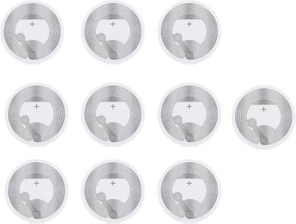 linqs NTAG213 Rewritable NFC Tag Sticker | 144 Bytes Memory | For All NFC Devices (Set of 10 ) NFC Paper Label