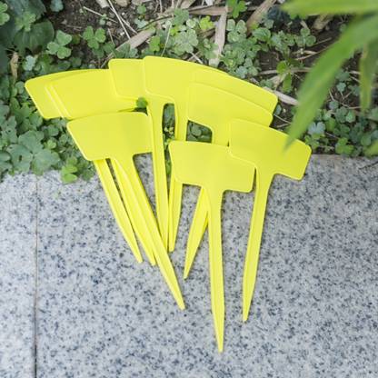 KUBER INDUSTRIES Garden Tags/Plant Lables Tag Pack of 10 (Yellow) Non-Adhesive Paper Label
