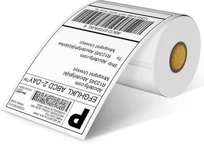 Parijata 4"x6" Direct Thermal Shipping Label Compatible with Zebra printer 400 labels Self sticky Paper Label