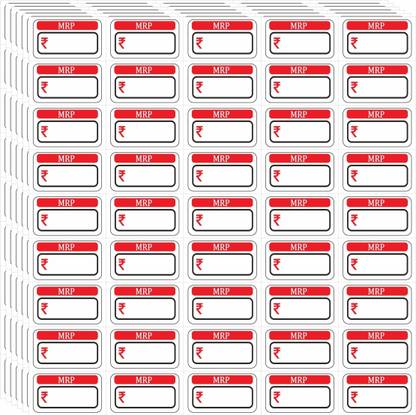 YVETTE MRP Sticker Labels Self Adhesive Sticker 3.5x2 cm (Pack of 1000) 1000 Self ADHESIVE LABELS Paper Label