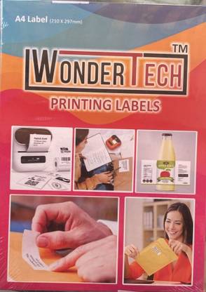 IndiHerbo 100s, Labels,A4 Sheet sticker lable Self-Adhesive Paper Label (White) 100s, Labels,A4 Sheet sticker lable Self-Adhesive Paper Label (White) 210X297MM Paper Label
