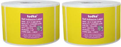 tudko 50 X 75 mm Self adhesive barcode Paper Label