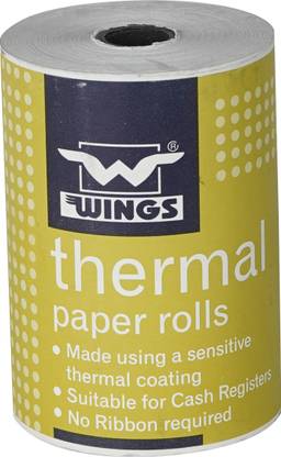 Wings Thermal Paper Roll For Bill,Receipt Non Adhesive Paper Label