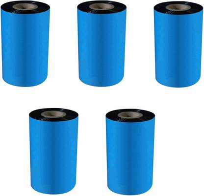 True-Ally 5 roll of 110 X 300 Meters Thermal Transfer Barcode Labels Ribbon Premium Wax for Printer TSC, Zebra, Citzen, Datamax, Thosiba, Sato Etc. Paper Label