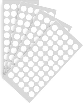 True-Ally White Color Round Dot Sticker 2400 Piece 12mm Writable Surface for various uses Self Adhesive Paper Label