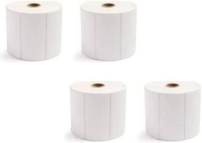 TruePrint 100x50 mm Direct Thermal Barcode Label (Pack of 4) Self-Adhesive Paper Label