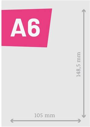 Mahi A6 Size 75 GSM White Paper (pack of 100) Non Adhessive Paper Label
