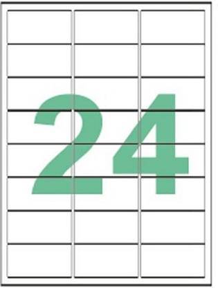 DESMAT A4 sheet 24 label and sticker Self-Adhesive Paper Label