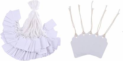 DIY Crafts White Tags with String Marking Strung Tags writable Tags Display Label For Thing Self Adehiseive Paper Label