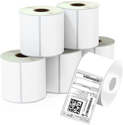 F2C 3 x 5 inch Direct Thermal (DT) shipping Label Sticker - 500 Labels Per Roll Self-Adhesive (pack of 6) Paper Label