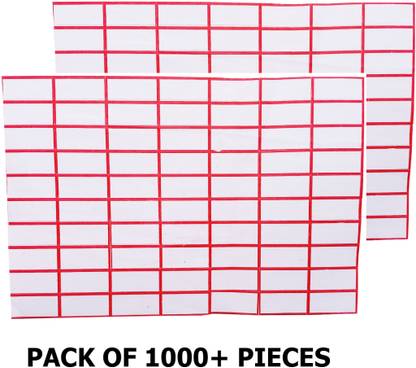 Printon 1000 Pcs Price Tag Label Sticker MRP Sticker (30x10 mm) Self Adhesive Paper Label