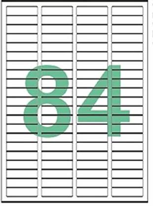 True-Ally A4 Size Paper Labels For Laser, Inkjet & Copiers (84 Label Sheet)(Pack Of 50 Sheets) Self-adhesive Paper Label