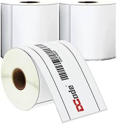 Dcode Thermal Barcode Shipping Label Stickers Roll (4 * 6in) 1200 Pre Cut Self-Adhesive Paper Label