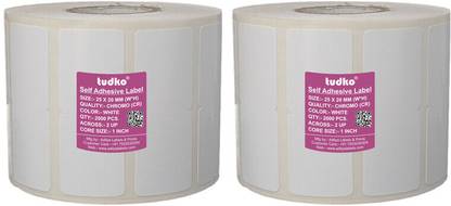 tudko 25 X 20 mm Self adhesive barcode Paper Label