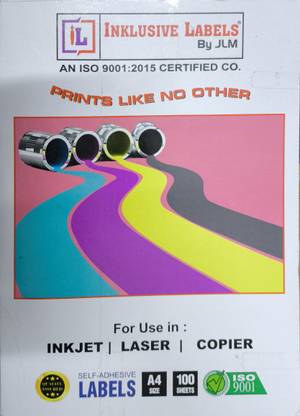 Inclusive Labels 34- SAWood1/4-100S Adhesive Paper Label
