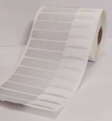 code on technology Jewellery Barcode Labels 100mm x 14mm - 1-Roll 2500 Labels (Silver) Polyester Paper Label