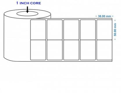Tractransact 50x38mm 2ups Paper Label 50x38mm Paper Label