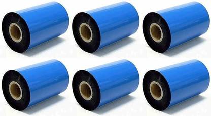 BlackDreams Thermal Transfer Barcode Labels Ribbon (pure black) Premium Wax for Printer TSC, Zebra, Citzen, Datamax, Thosiba, Sato (110x300 meter (1 inch core)) Paper Label