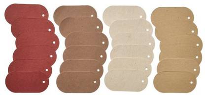 IKEA Utility Hanging Paper Label, set of 24, mixed colours NO Paper Label