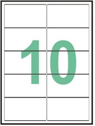 DESMAT A4 sheet 10 label and sticker Self-adhesive Paper Label