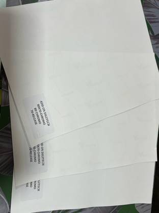ADDON DIGITECH CHROMO GUMSHEET 80*70, Size - 20*30, 18*23, 18*25 SELF ADHESIVE Paper Label
