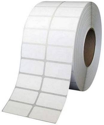 BlackDreams 38x25 (Chromo) Barcode Label Stickers, 4000 Label in Roll, 2up (Ribbon Required) Paper Label