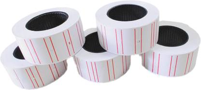 90 Degree Single Line machine MRP label Sticker Roll Self Adhesive Compatible to MX 5500 Paper Label