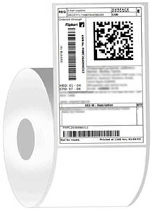 F2C 3 x 5 Barcode Label roll For Printer | Thermal Shipping 75x125 mm Labels roll self Adhesive Paper Label