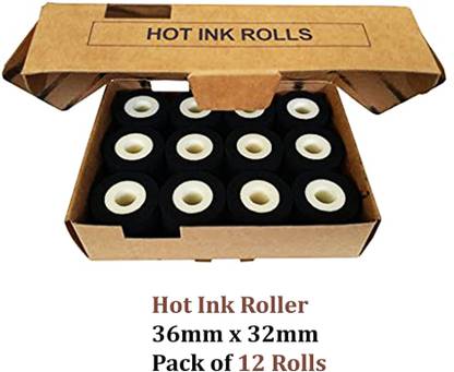 SMARTSON Smartson Coding Ink Roll 36mm*32mm (12 Pcs) Ink Roll Paper Label