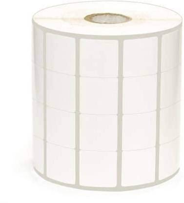 BlackDreams Paper Label Stickers 25x25mm (Chromo) Barcode Stickers/Label roll, 8000 Label in Roll, 4up Paper Label