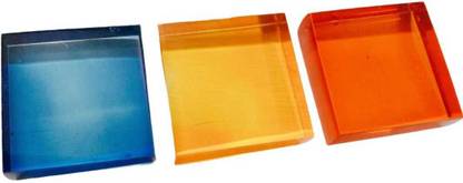 Ganesh High Quality Acrylic Paper Weights  with Set Of 3 Colors